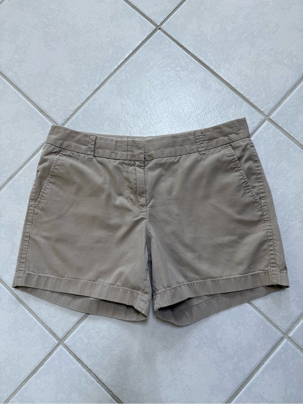 EUC J. Crew Tan Cotton Shorts